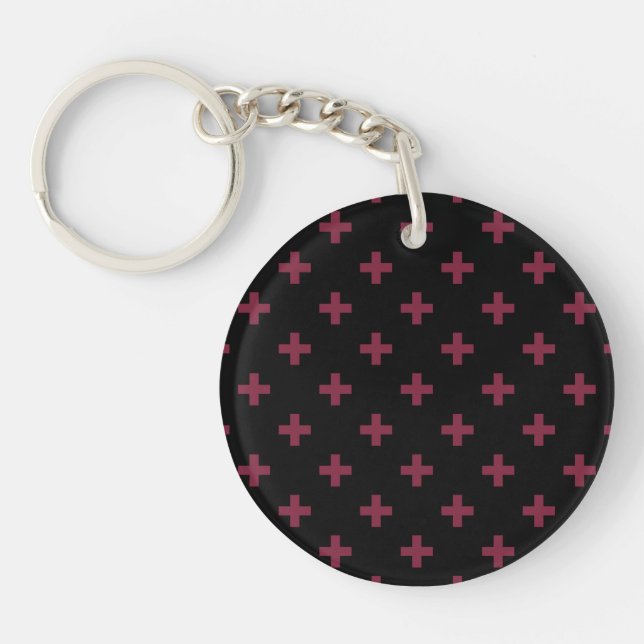 Polka de mûre croise sur le noir (Devant)