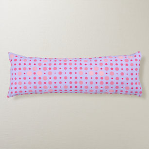 Polka Dot 01.Pink LPurple BG Body Pillow