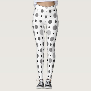 Polka Dot 01X.Grey Shade Leggings