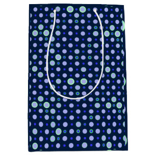 Polka Dot 03.Blue.Green DBlue BG Medium Gift Bag