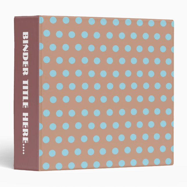 Polka Dot - 1.5" Binder (Front/Spine)