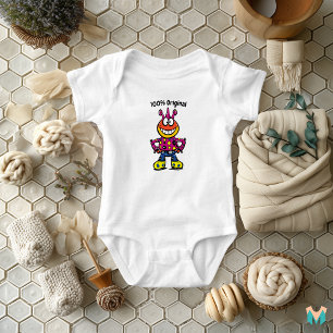 Polka Dot Alien Toddler Fun Baby Bodysuit