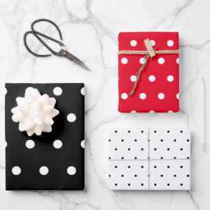 Polka Dot Assortment Wrapping Paper Sheet