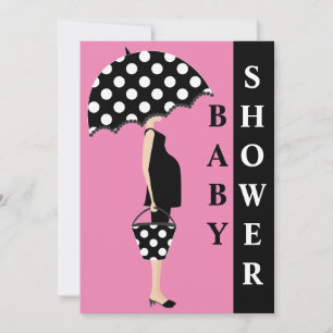 Polka Dot Baby Shower Invitations {Pink}