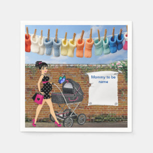 Polka-Dot Baby shower Napkin