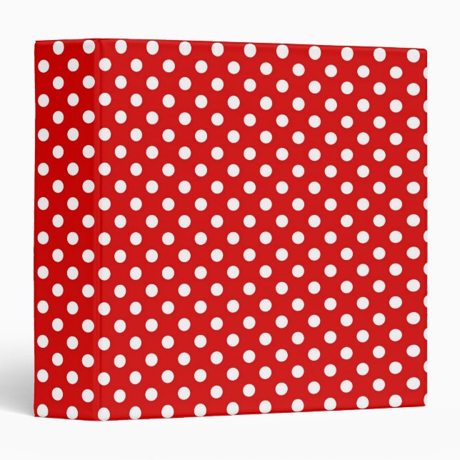 Polka dot background binder (Front/Spine)