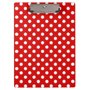 Polka dot background clipboard