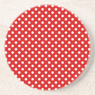 Polka dot background coaster