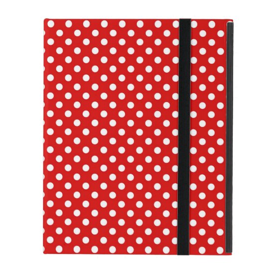 Polka dot background iPad case