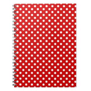 Polka dot background notebook