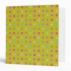 Polka-dot background pattern binder