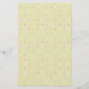 Polka-dot background pattern stationery