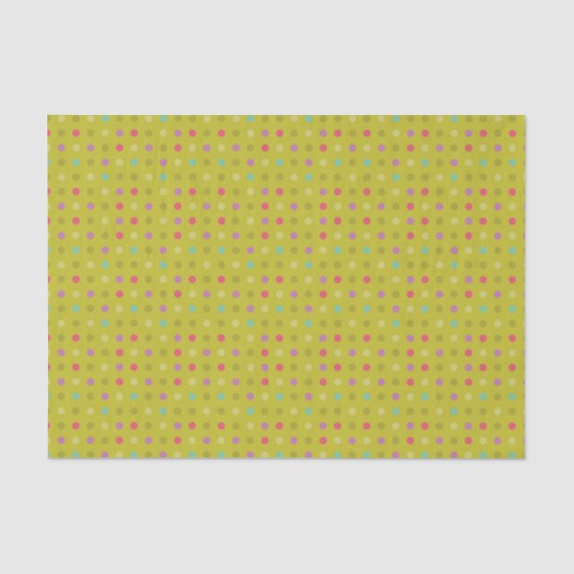 Polka-dot background pattern tissue paper (Front)
