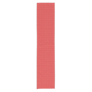 Polka dot background short table runner