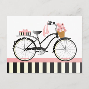 Polka Dot Bike Postcard