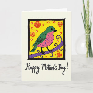 Polka Dot Bird Friend Card