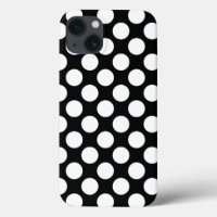 Polka Dot (Black & White) Any Size Customizable