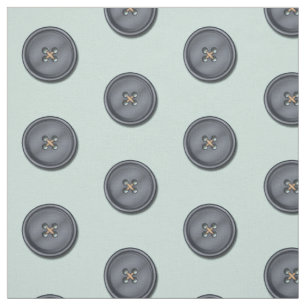 Polka Dot Blue Buttons Custom Colour Fabric