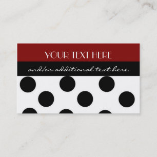 Polka Dot Business Card