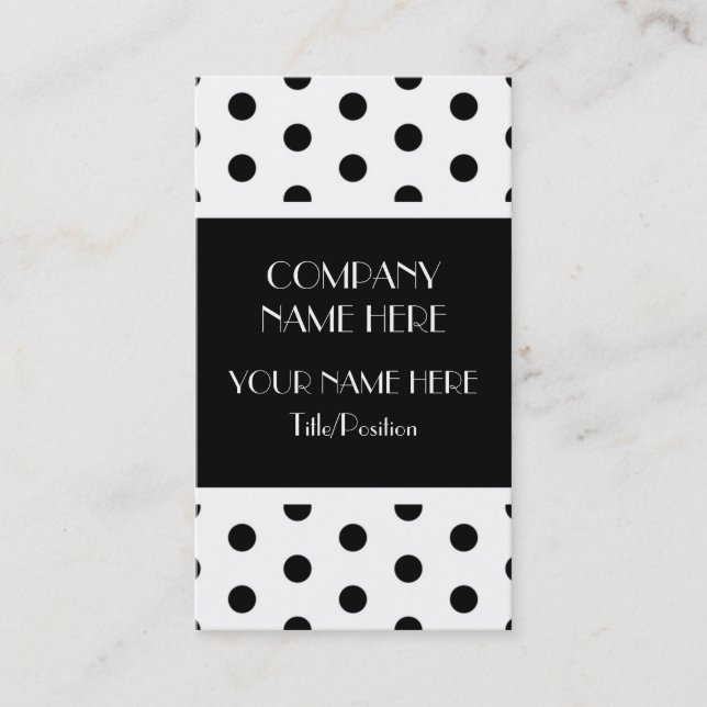 Polka Dot Business Card (Front)