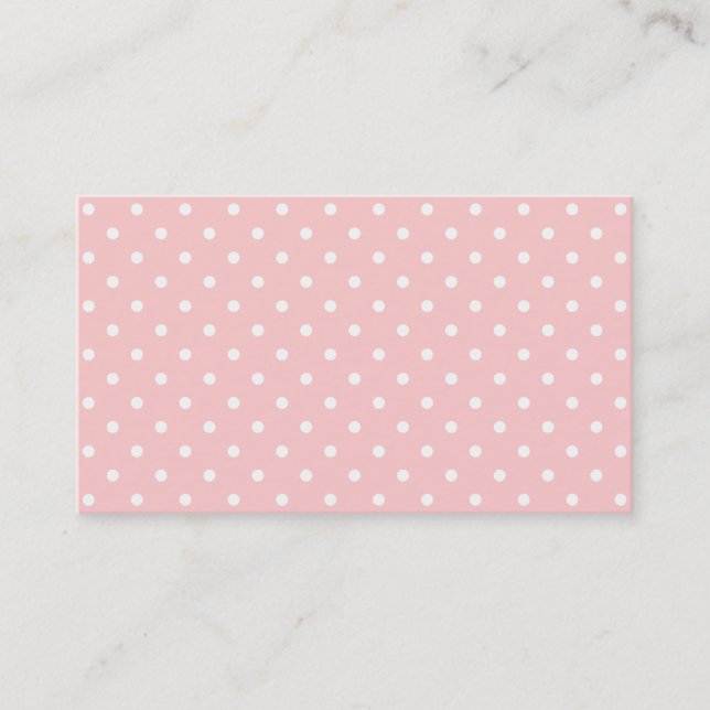 Polka dot business cards | Customizable background (Front)