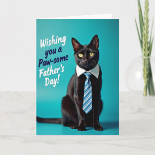 Polka Dot Cat Portrait Card