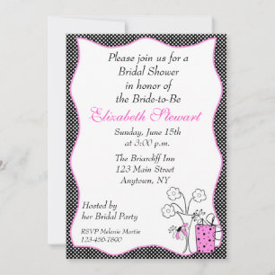 Polka Dot Chic Bridal Shower Invitation
