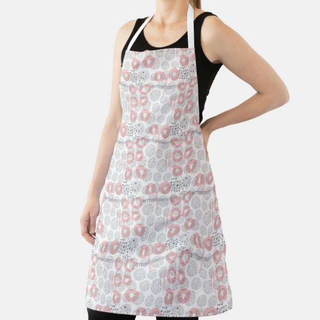 Polka Dot Circle Pattern Apron (Insitu)