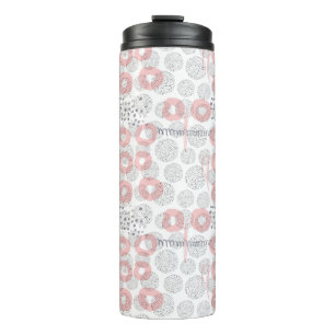 Polka Dot Circle Pattern Thermal Tumbler