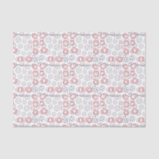 Polka Dot Circle Pattern Tissue Paper (Front)