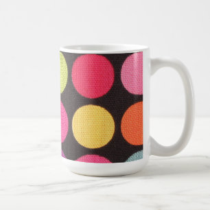 Polka dot coffee mug