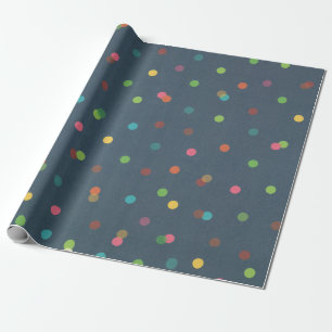 Polka dot Colorful Vibrant Cheerful Wrapping Paper