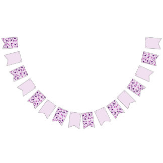 Polka dot colourful bubbles bunting flags