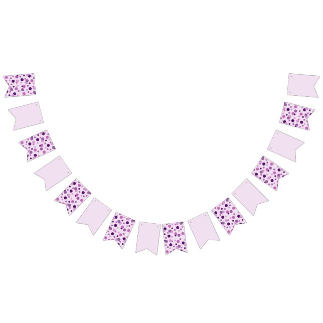 Polka dot colourful bubbles bunting flags (All)