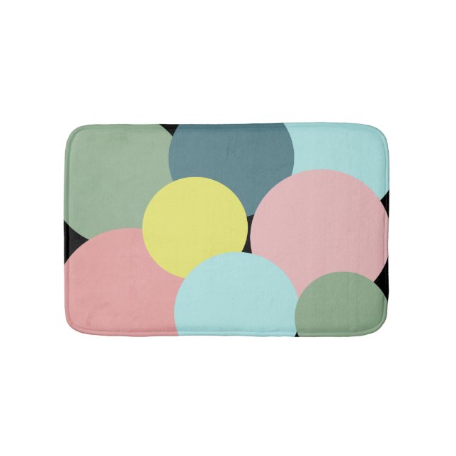 Polka Dot Colours of Bermuda   Bath Mat (Front)