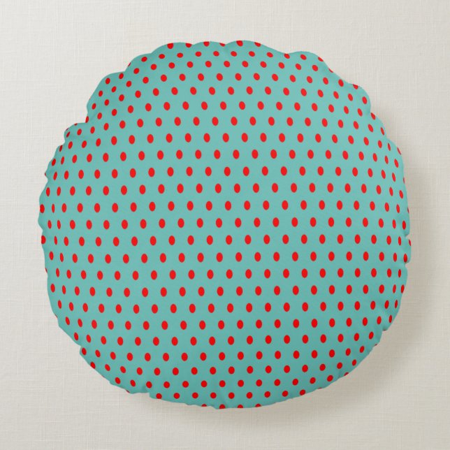 Polka Dot - Coussin Rond (Devant)
