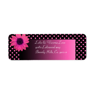 Polka Dot Daisy Mariage rose