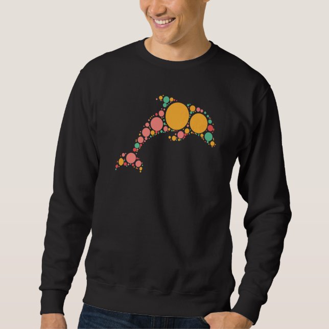 Polka Dot Day Dolphin International Dot Day   Sweatshirt (Front)