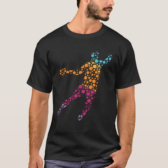 Polka Dot Day Handball Player International Dot Da T-Shirt (Front)