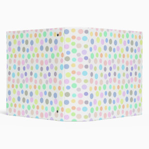 Polka Dot Design Binder