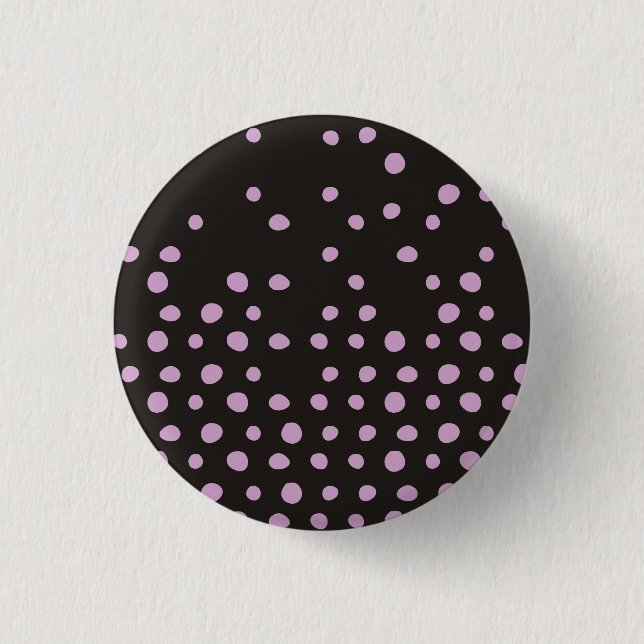 Polka Dot Destruction 1 Inch Round Button (Front)