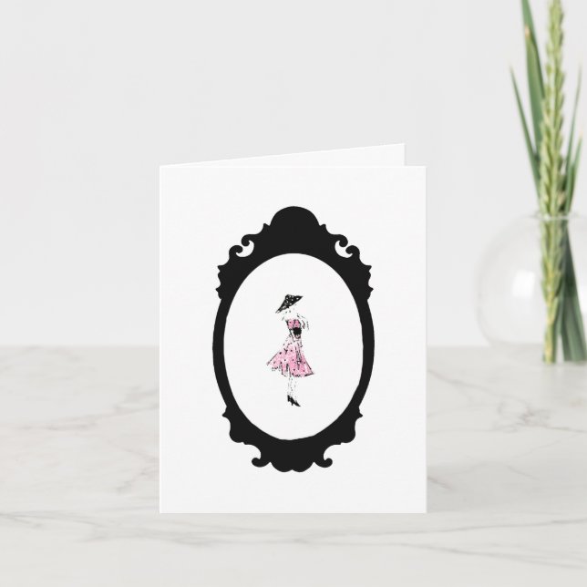 Polka Dot Dress ~ Card / Invitations (Front)