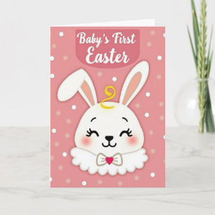 Polka Dot Easter Bunny Card