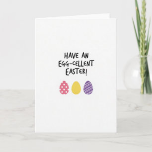 Polka Dot Easter Ovoid Card