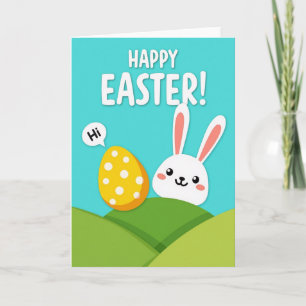 Polka Dot Easter Scene Card