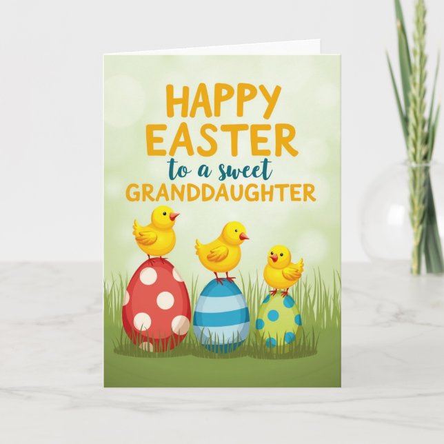 Polka Dot Egg Spring Card (Front)