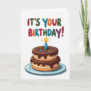 Polka Dot Festive Cake Card