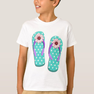 Polka Dot Flip Flops T-Shirt
