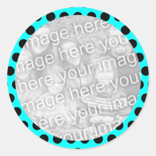 Polka Dot Frame Photo Sticker