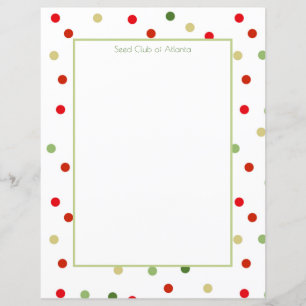 Polka Dot Framed Stationery